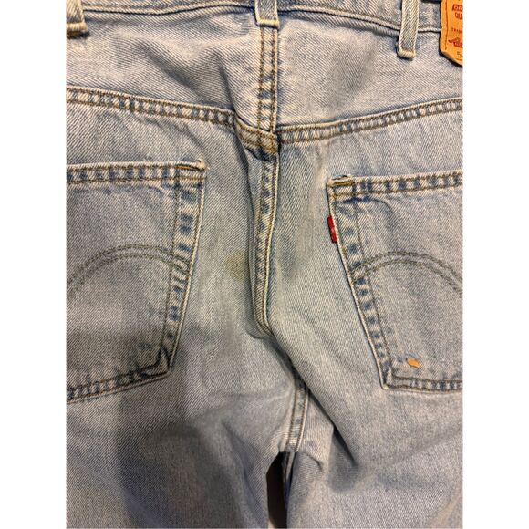 Levi’s 505 Men’s 38x32 Regular Fit Light Wash Blue Denim Jeans - Picture 7 of 8